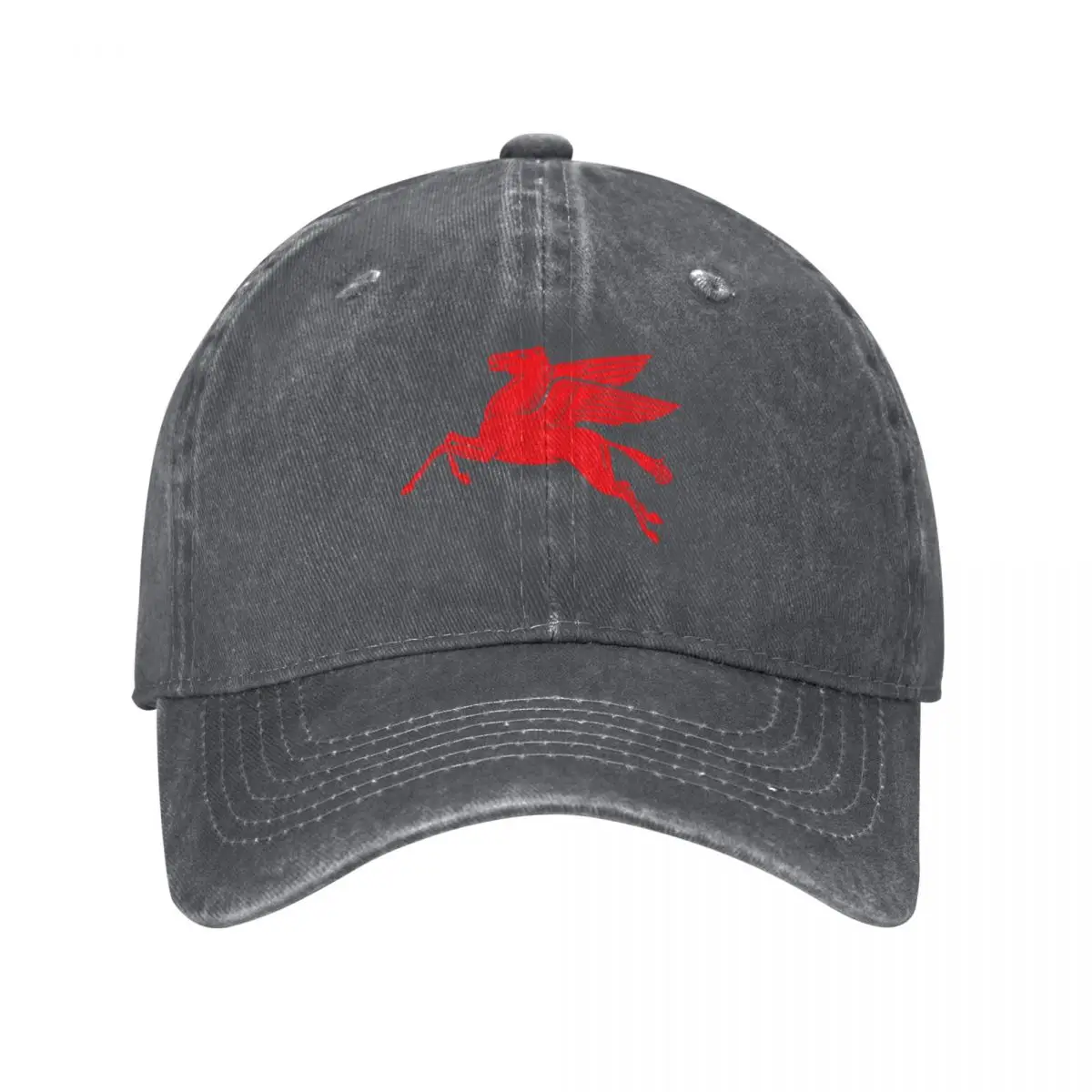 Streetwear Brand Red Logo - Znak Mobil Oil w stylu vintage