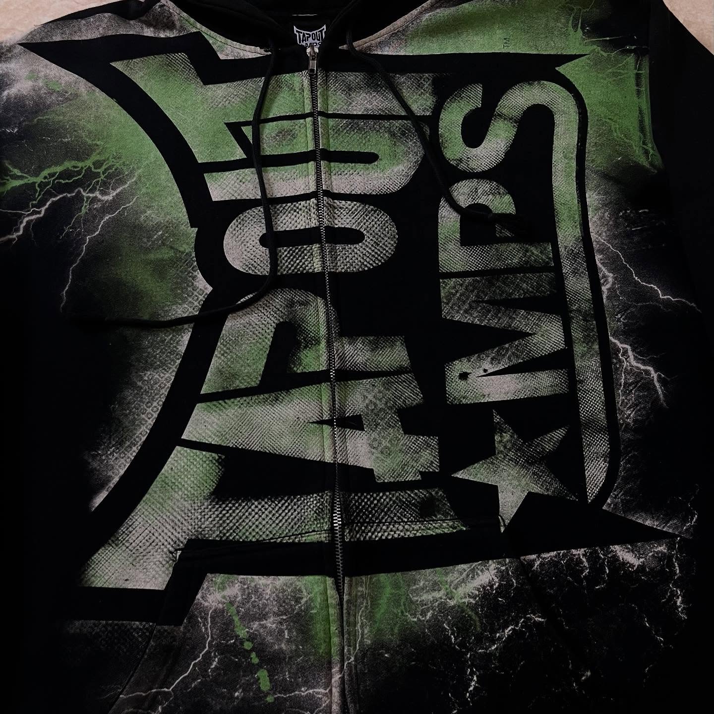 Vintage Green Tapout Print Zip – Streetwear Brand Y2K recenzja i cena